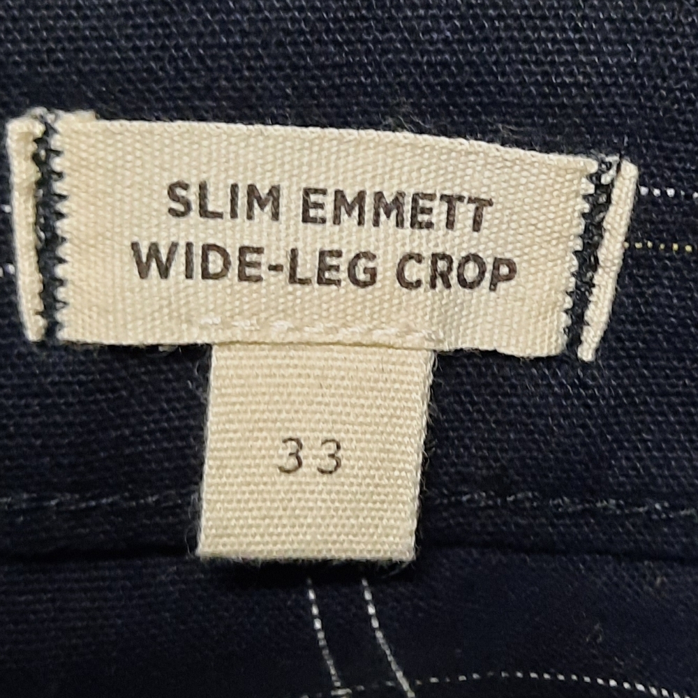 Plus Size Madewell Slim Emmett Wide-Leg Crop Pants - Picture 4 of 13